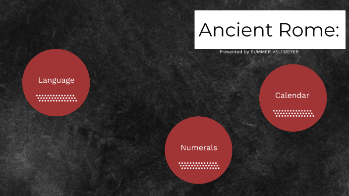 Ancient Rome: Languages, Numerals and Calendars by Summer Veltmeyer on ...