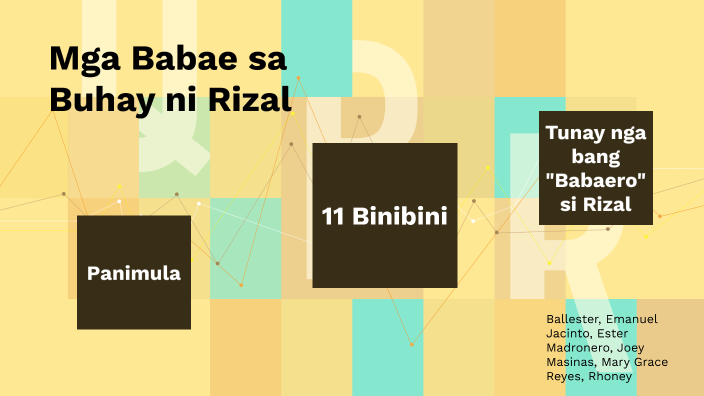 Mga Babae Sa Buhay Ni Rizal By Ester Jacinto On Prezi