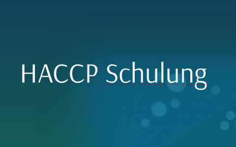 HACCP Schulung by Thomas Eichner