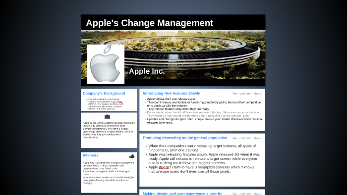 change management in apple inc