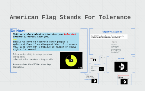 american flag stands for tolerance essay
