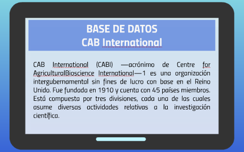 BASE DE DATOS by on Prezi