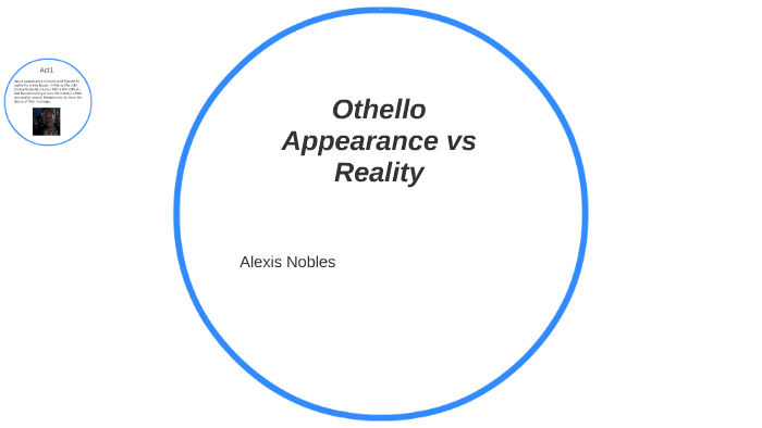 othello essay appearance vs reality