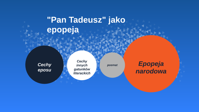 "Pan Tadeusz" jako epopeja by Jolanta B on Prezi