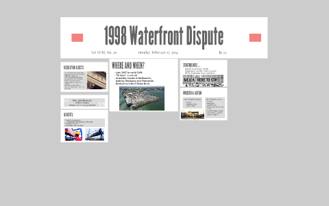 1998 Waterfront Dispute by Emma Lombard