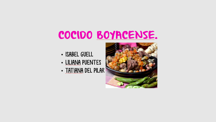 COCIDO BOYACENSE. by Isabel Güell