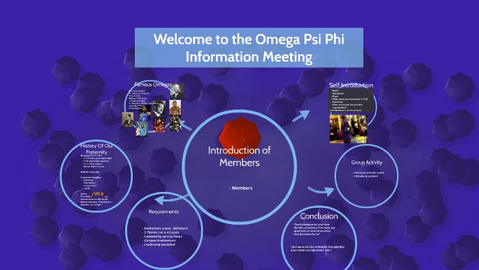 Welcome to the Omega Psi Phi Interest Meeting by John McMillian on