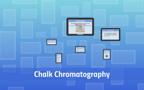 chromatography experiment with chalk