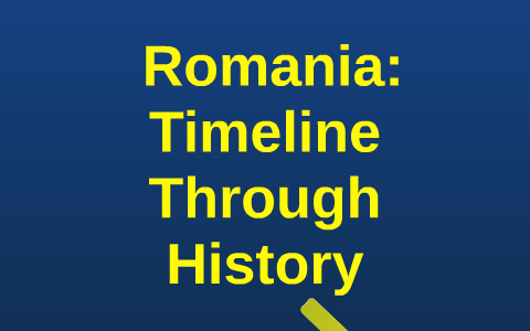 history of romania timeline