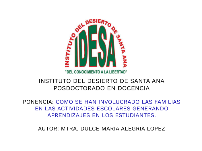 PONENCIA_DULCE-ALEGRIA by Dulce Alegria Lopez on Prezi