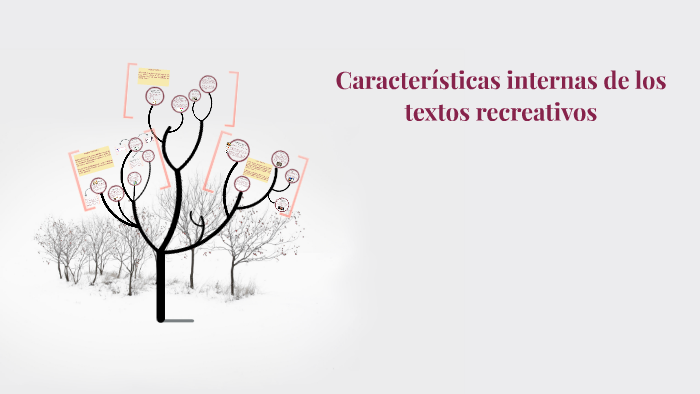 Características internas de los textos recreativos by Yanning Loeza