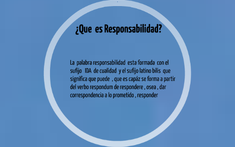 PRINCIPIOS DE LA RESPONSABILIDAD Y CARACTER DESDE CONCEPTOS By On Prezi