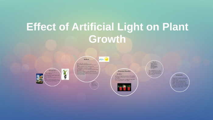 effect of artificial light on plant growth
