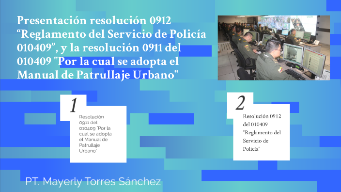 Presentación Resoluciones 00911 Y 00912 De Abril De 2009 Policía Nacional By Mayerly Torres 6052