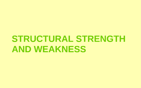 STRUCTURAL STRENGTH AND WEAKNESS by Adam White on Prezi
