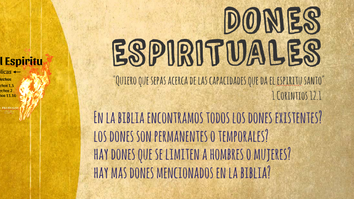 DONES ESPIRITUALES By On Prezi