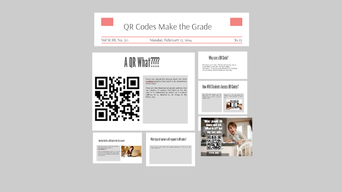 QR Codes Make the Grade by Jamie Gaynor on Prezi