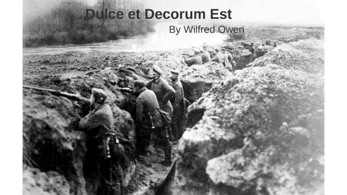 Dulce Et Decorum Est By Audrey Haferkamp