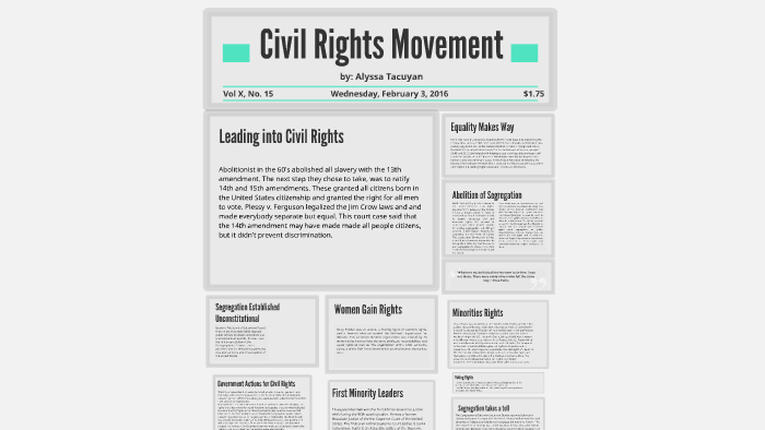 Civil Rights Movement by Alyssa Tacuyan on Prezi
