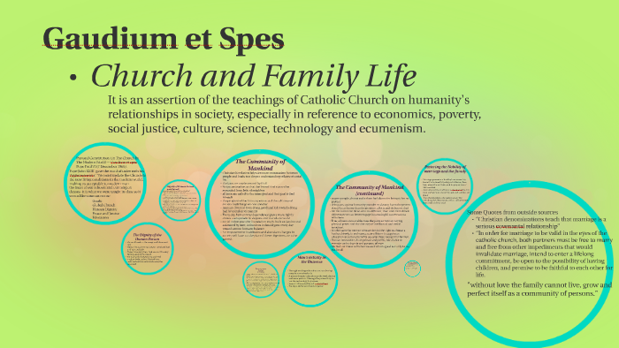 PDF) Gaudium et Spes and the Ecological Awareness of our Time