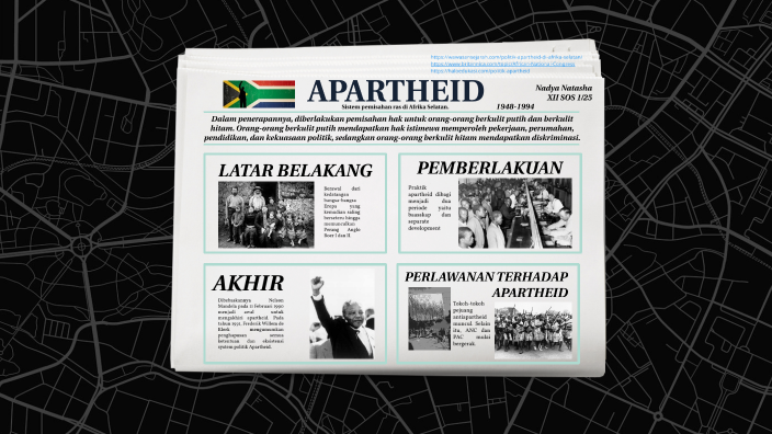 Latar belakang munculnya masalah apartheid adalah