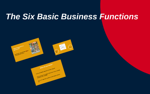 The Six Basic Business Functions by on Prezi