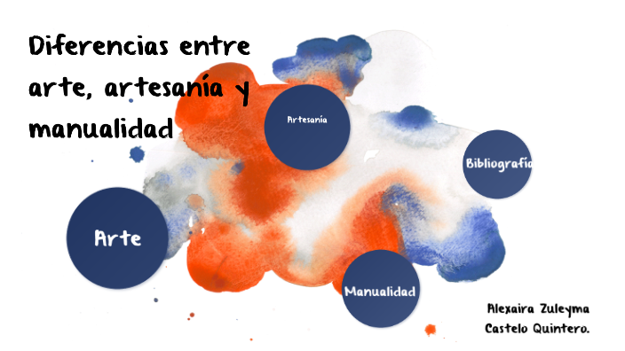Diferencia entre arte, manualidad y artesanía by alexaira
