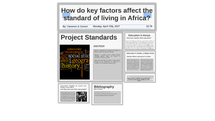 factors affecting standard of living