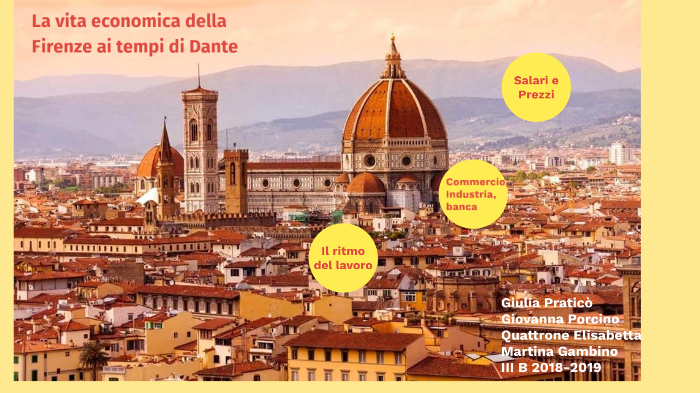 La vita economica nella Firenze ai tempi di Dante by Giulia praticò on