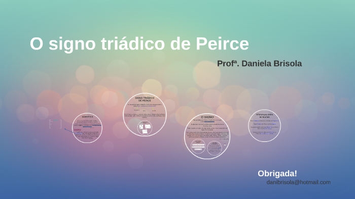 O signo triádico de Peirce by Daniela Brisola