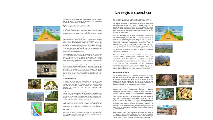 La región yunga y quechua by Daniel Perea Vivanco on Prezi