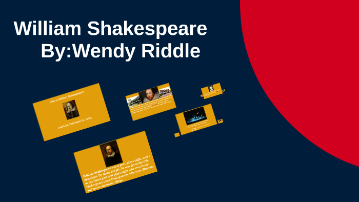 William Shakespeare by Wendy Riddle on Prezi