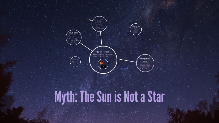 the sun is not a star