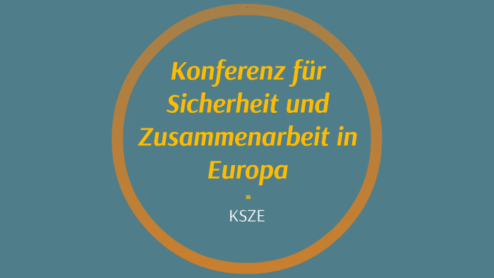 Konferenz für Sicherheit und Zusammenarbeit in Europa by Toni Saring