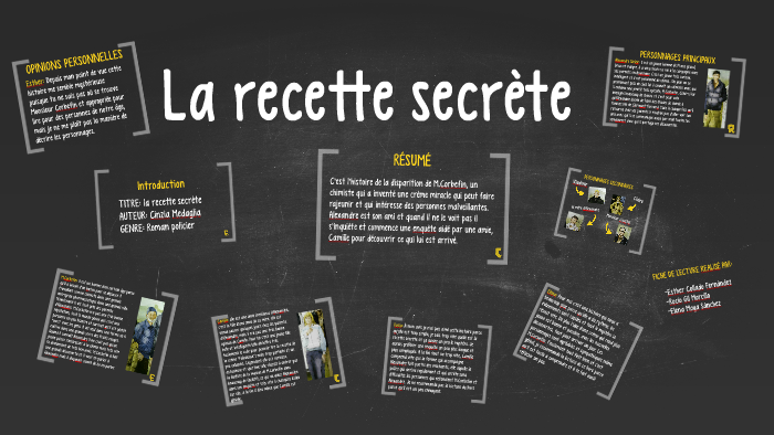 La recette secrète by Rocío Gil on Prezi