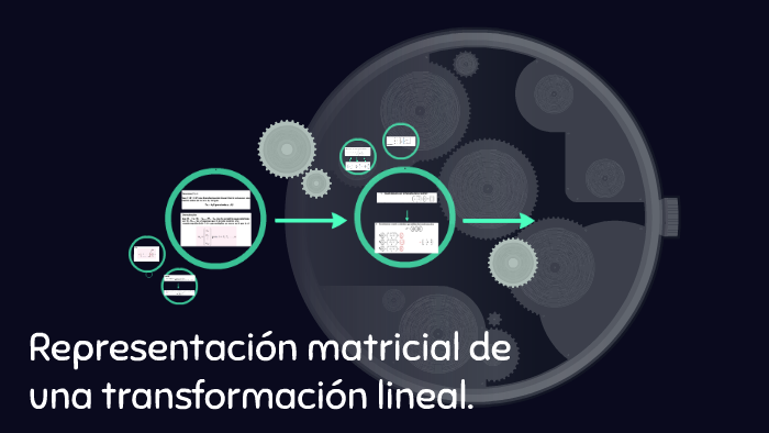 Representación Matricial De Una Transformación Lineal