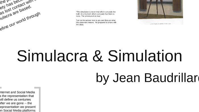 Simulacra and Simulation 