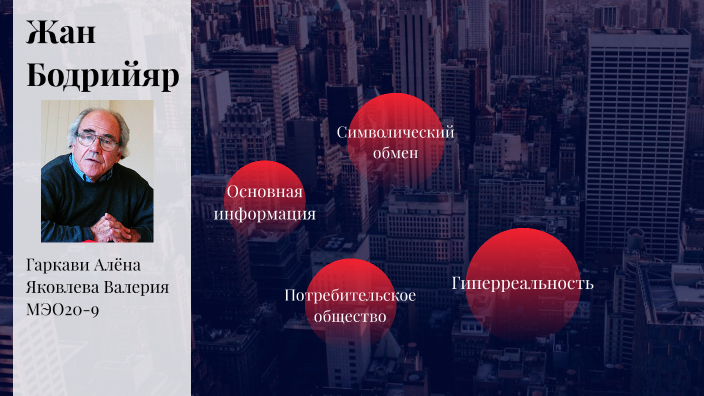 Жан Бодрийяр by Алина Мамадян on Prezi