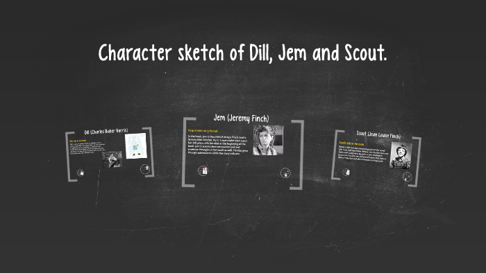 jem and scout finch drawings