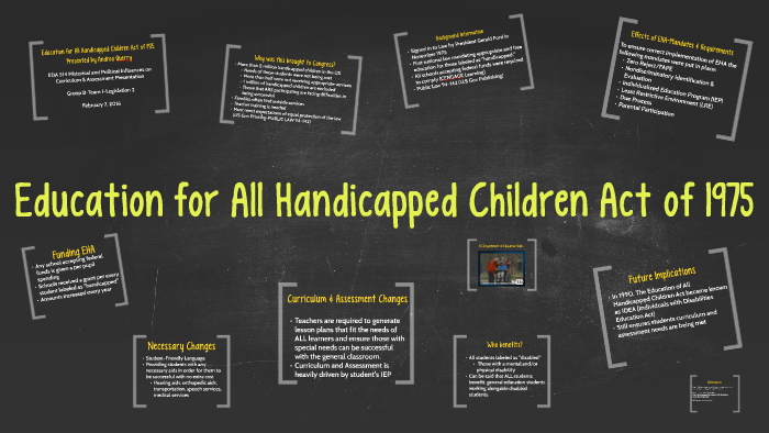 the education for all handicapped children act