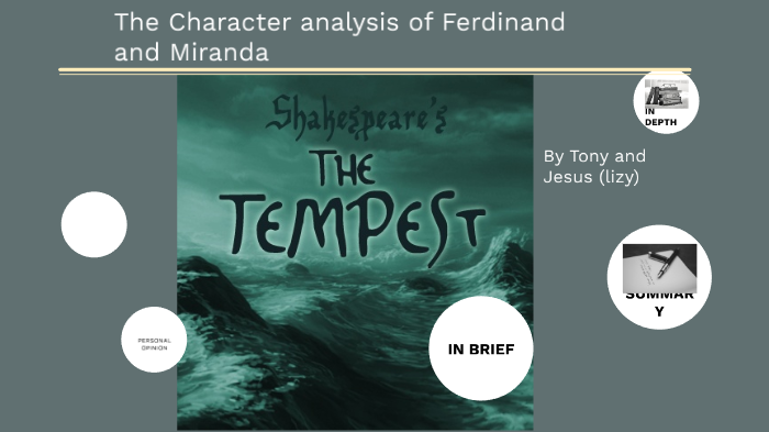 The Tempest Character Relationships | Shakespeare Learning Zone