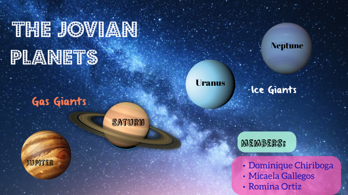 jovian gas giant planets