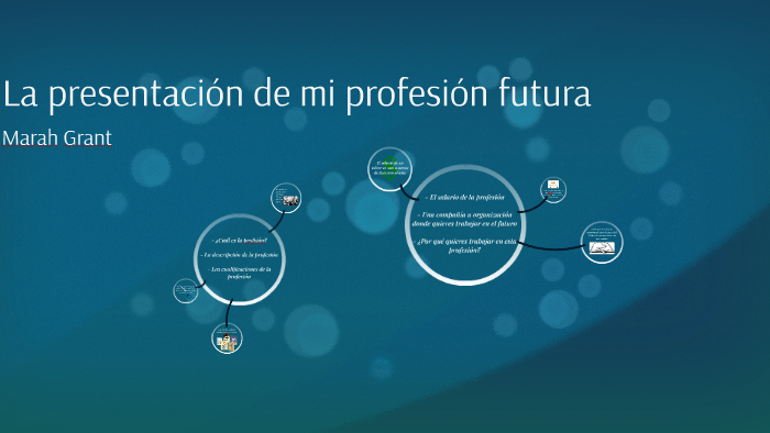La presentación de mi profesión futura by Marah Grant on Prezi