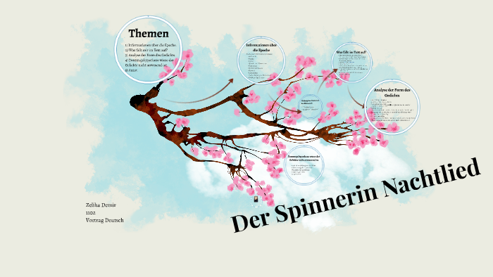 Der Spinnerin Nachtlied Analyse Der Spinnerin Nachtlied by zelihasan zeliha on Prezi