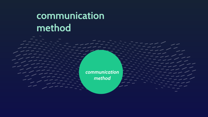 communication method by Adam Sach-Matthews on Prezi