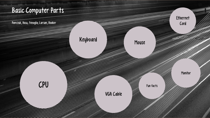 Basic computer parts by Katelyn Larson on Prezi
