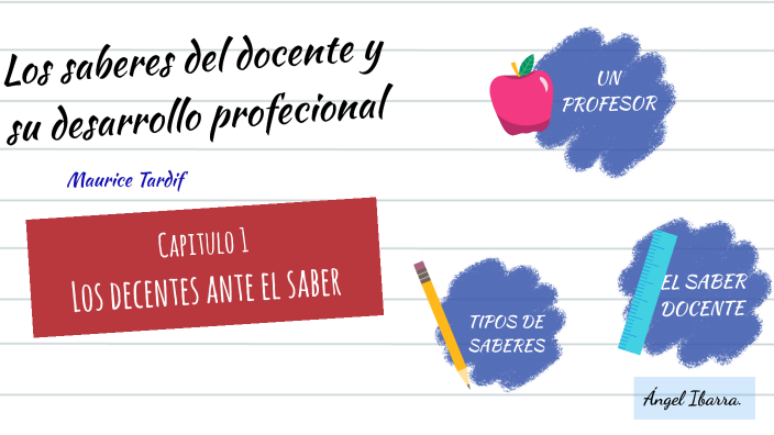 LOS SABERES DEL DOCENTE Y SU DESARROLLO PROFESIONAL by angel misael