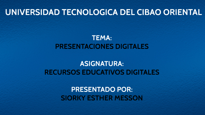 Presentaciones Digitales by on Prezi