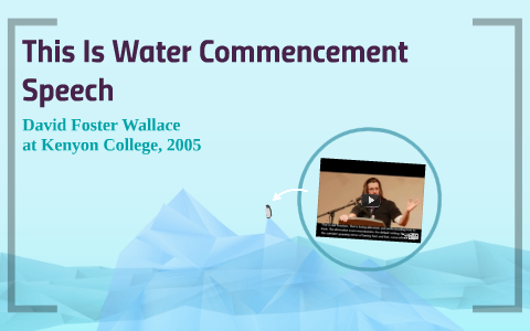 Graduation speech fish water image