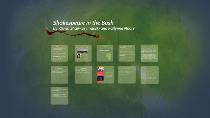 bohannan shakespeare in the bush